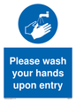 MH6174: Please wash your hands upon entry