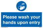 MH6174: Please wash your hands upon entry