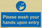 MH6174: Please wash your hands upon entry