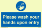 MH6174: Please wash your hands upon entry