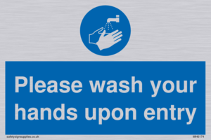 MH6174: Please wash your hands upon entry