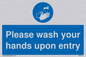 MH6174: Please wash your hands upon entry
