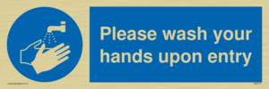MH6174: Please wash your hands upon entry