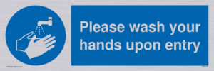 MH6174: Please wash your hands upon entry
