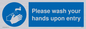MH6174: Please wash your hands upon entry