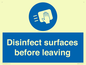 MH6187: Disinfect surfaces before leaving