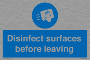 MH6187: Disinfect surfaces before leaving
