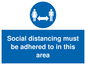 MH6188: Social distancing must be adhered to in this area