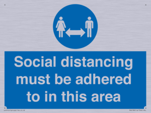 MH6188: Social distancing must be adhered to in this area