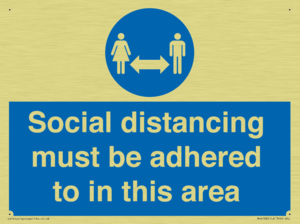 MH6188: Social distancing must be adhered to in this area