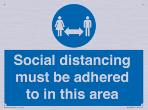 MH6188: Social distancing must be adhered to in this area