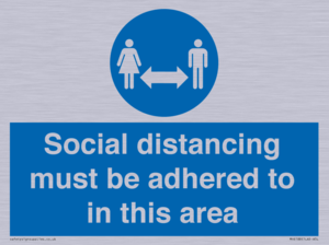MH6188: Social distancing must be adhered to in this area