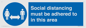 MH6188: Social distancing must be adhered to in this area