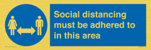 MH6188: Social distancing must be adhered to in this area