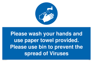 MH6200: Please wash your hands and use the paper towel provided.