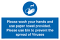 MH6200: Please wash your hands and use the paper towel provided.
