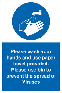 MH6200: Please wash your hands and use the paper towel provided.