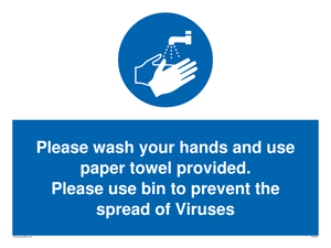 MH6200: Please wash your hands and use the paper towel provided.