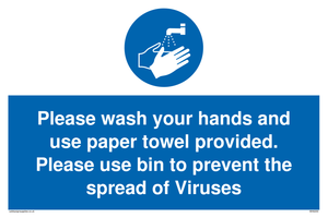 MH6200: Please wash your hands and use the paper towel provided.