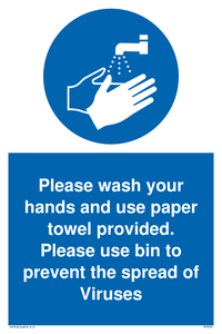 MH6200: Please wash your hands and use the paper towel provided.
