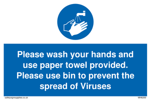 MH6200: Please wash your hands and use the paper towel provided.