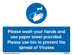MH6200: Please wash your hands and use the paper towel provided.