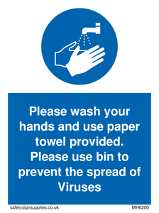 MH6200: Please wash your hands and use the paper towel provided.