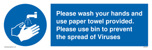 MH6200: Please wash your hands and use the paper towel provided.