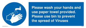 MH6200: Please wash your hands and use the paper towel provided.