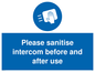 MH6202: Please sanitise intercom before and after use