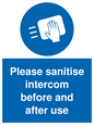 MH6202: Please sanitise intercom before and after use