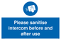 MH6202: Please sanitise intercom before and after use