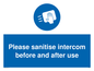 MH6202: Please sanitise intercom before and after use