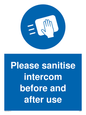 MH6202: Please sanitise intercom before and after use