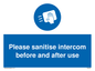 MH6202: Please sanitise intercom before and after use