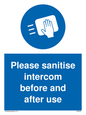 MH6202: Please sanitise intercom before and after use