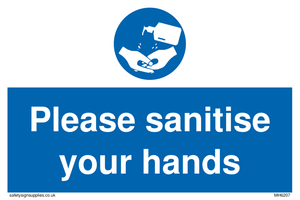 MH6207: Please sanitise your hands
