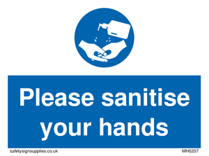 MH6207: Please sanitise your hands
