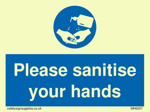 MH6207: Please sanitise your hands