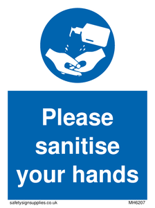 MH6207: Please sanitise your hands