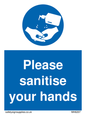 MH6207: Please sanitise your hands