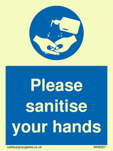 MH6207: Please sanitise your hands