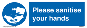 MH6207: Please sanitise your hands