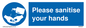 MH6207: Please sanitise your hands