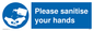 MH6207: Please sanitise your hands