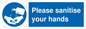 MH6207: Please sanitise your hands