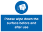 MH6241: Please wipe down the surface before and after use