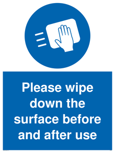 MH6241: Please wipe down the surface before and after use