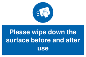 MH6241: Please wipe down the surface before and after use