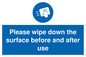 MH6241: Please wipe down the surface before and after use